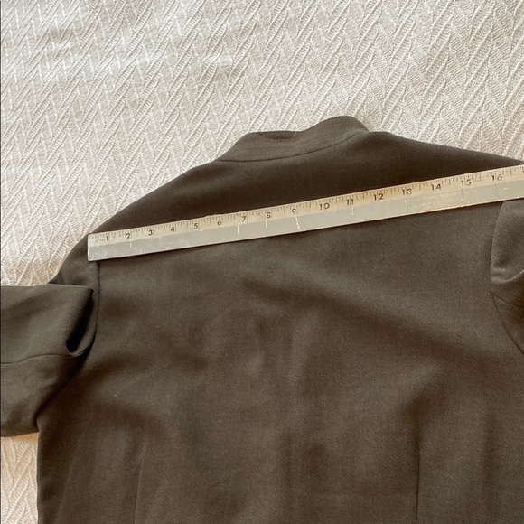 Simon Chang Women's Brown Suit Blazer and Wide Leg Trouser Dress Pant Minimalist - Picture 12 of 16